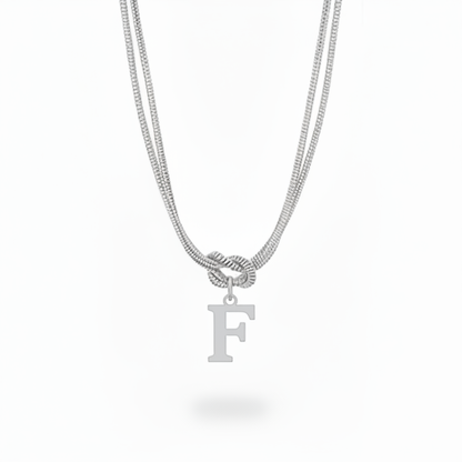 Colar Inicial "Alphabet Knot"