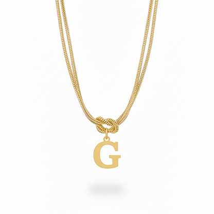 Colar Inicial "Alphabet Knot"