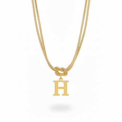 Colar Inicial "Alphabet Knot"