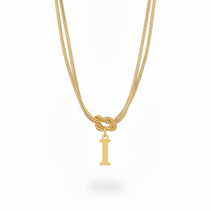Colar Inicial "Alphabet Knot"
