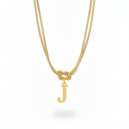 Colar Inicial "Alphabet Knot"