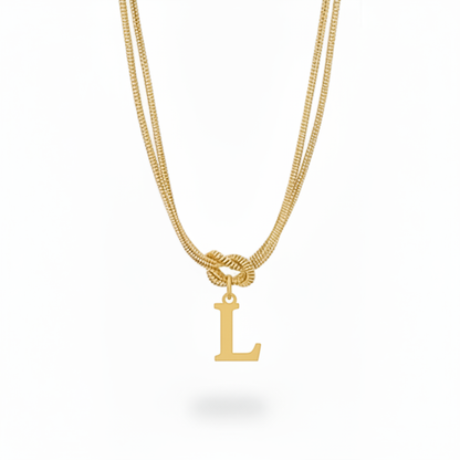 Colar Inicial "Alphabet Knot"