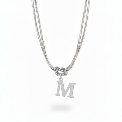 Colar Inicial "Alphabet Knot"