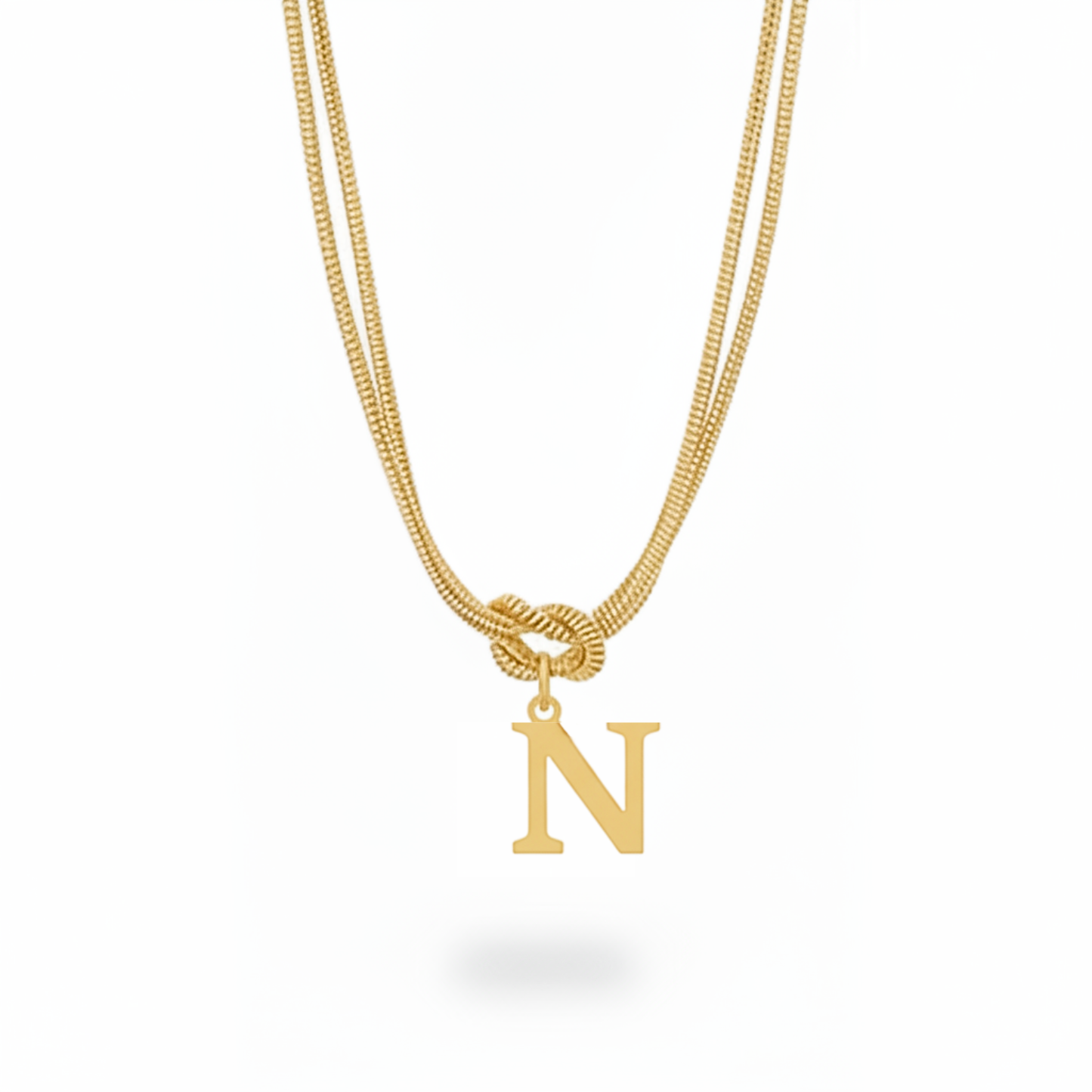 Colar Inicial "Alphabet Knot"