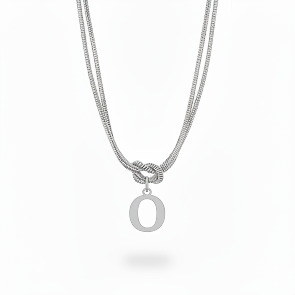 Colar Inicial "Alphabet Knot"