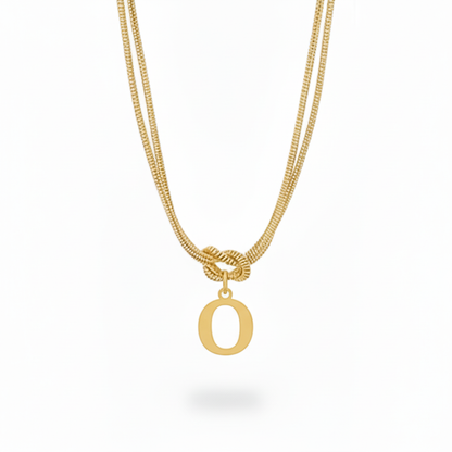 Colar Inicial "Alphabet Knot"