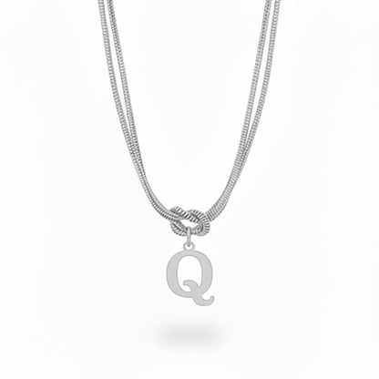 Colar Inicial "Alphabet Knot"