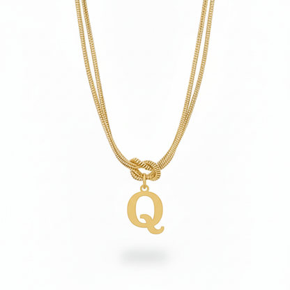 Colar Inicial "Alphabet Knot"