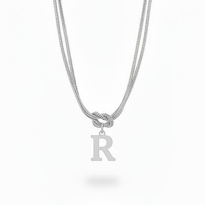 Colar Inicial "Alphabet Knot"