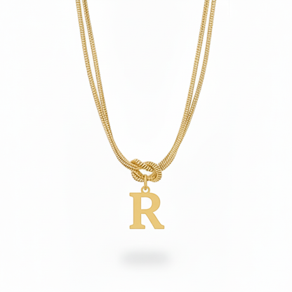Colar Inicial "Alphabet Knot"