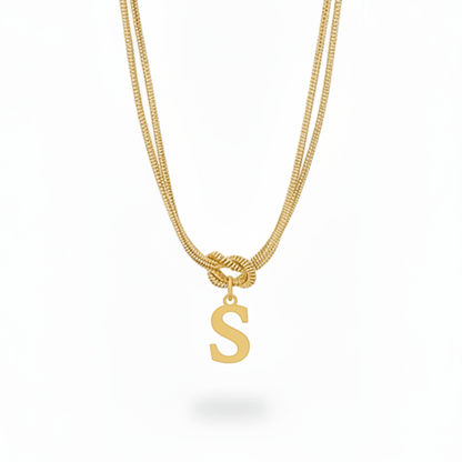Colar Inicial "Alphabet Knot"