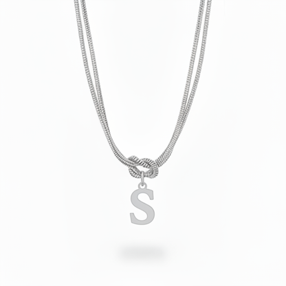 Colar Inicial "Alphabet Knot"