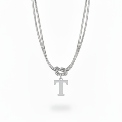 Colar Inicial "Alphabet Knot"