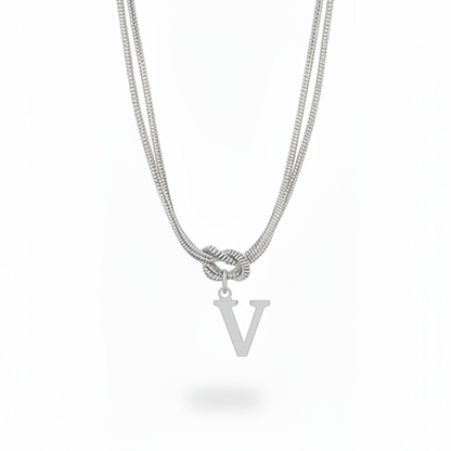 Colar Inicial "Alphabet Knot"