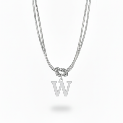 Colar Inicial "Alphabet Knot"