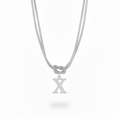 Colar Inicial "Alphabet Knot"