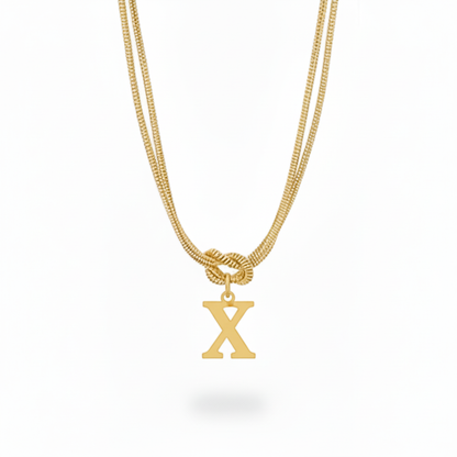 Colar Inicial "Alphabet Knot"