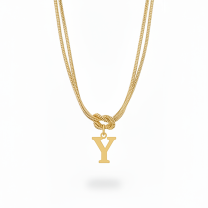 Colar Inicial "Alphabet Knot"