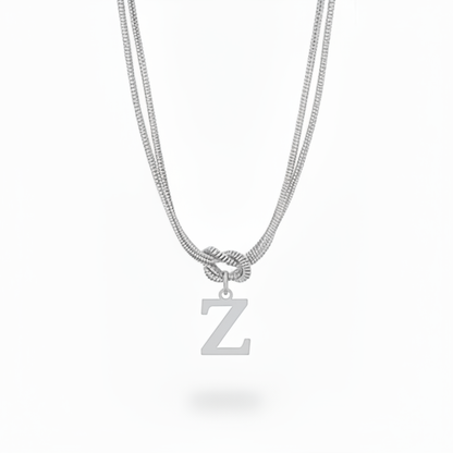 Colar Inicial "Alphabet Knot"