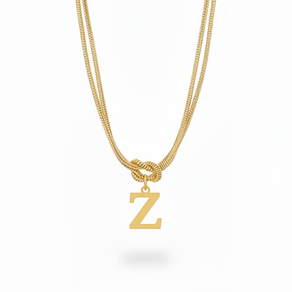 Colar Inicial "Alphabet Knot"