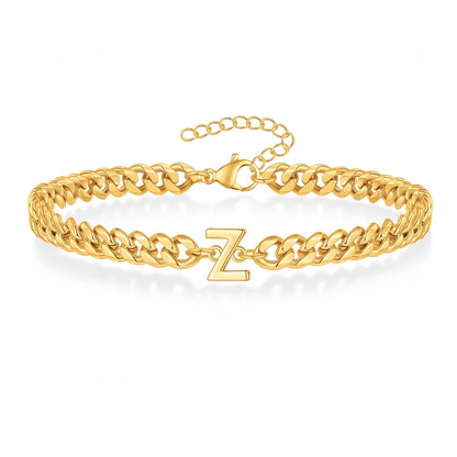 Pulseira Inicial "Curb Letter"