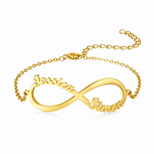 Pulseira Nome "Eternal Bond"