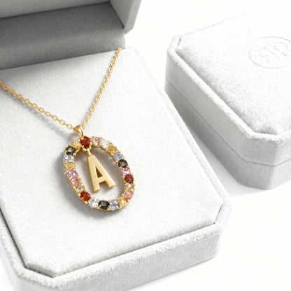 Colar Inicial "Rainbow"