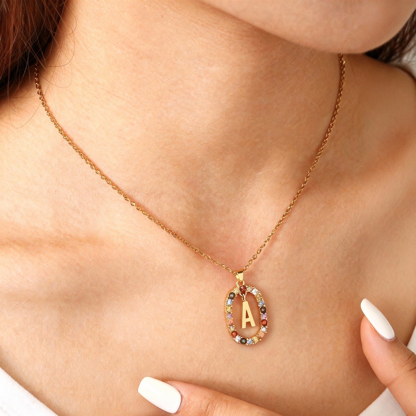 Colar Inicial "Rainbow"