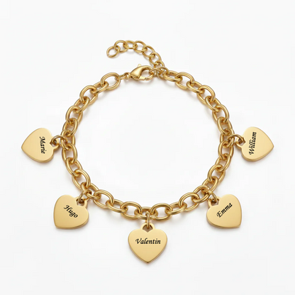 Pulseira Inicial "Custom Hearts"