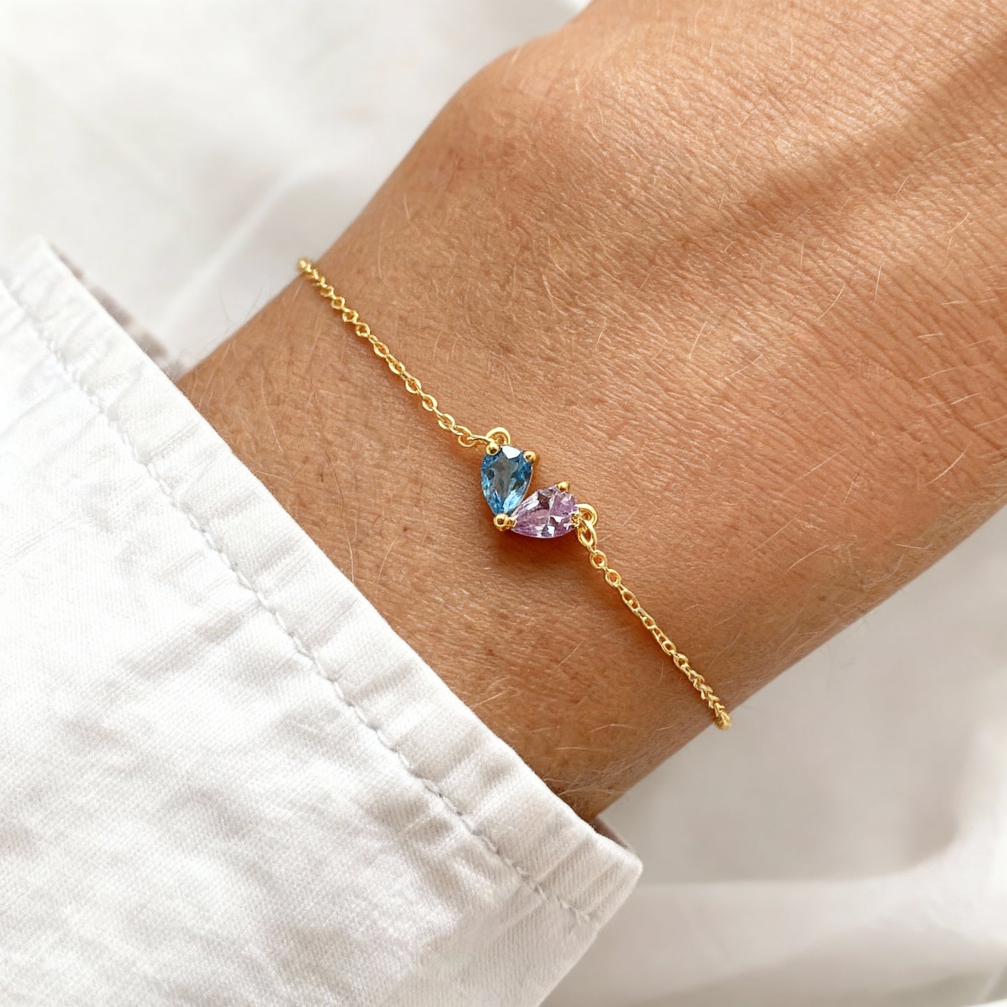 Pulseira "Twin Hearts"